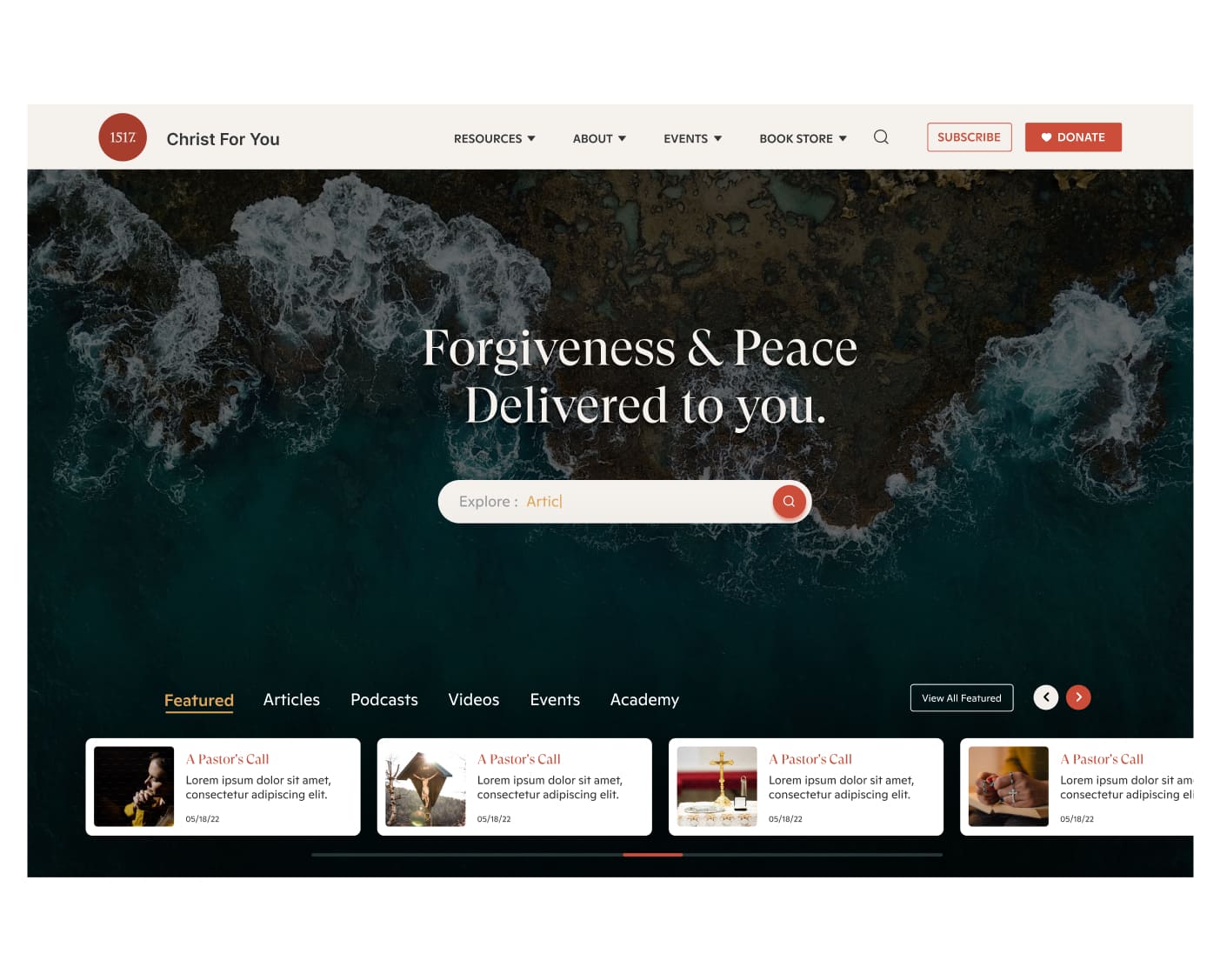 Homepage Design